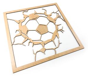 Veselá Stena Drevená nástenná dekorácia Futbalová lopta