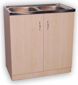 JEDNODUCHÁ skrinka s umývadlom 80x60 dub Sonoma