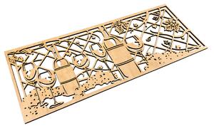 Veselá Stena Drevená nástenná dekorácia Vinná réva