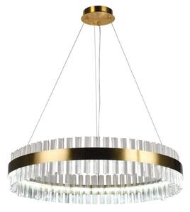 LED Stmievateľný krištáľový luster na lanku LED/55W/230V + diaľkové ovládanie