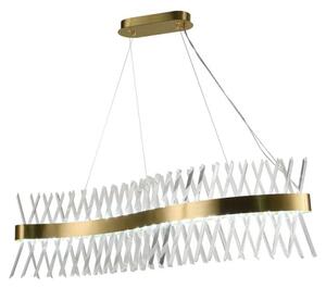 LED Stmievateľný krištáľový luster na lanku LED/95W/230V + diaľkové ovládanie