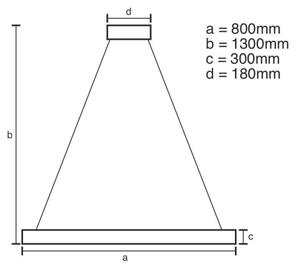 LED Stmievateľný luster na lanku LED/175W/230V 3000-6500K zlatá + diaľkové ovládanie