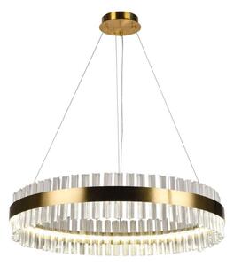 LED Stmievateľný krištáľový luster na lanku LED/55W/230V + diaľkové ovládanie