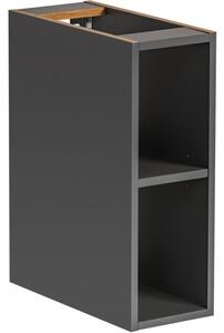 Comad Závesná skrinka pod umývadlo Monako s doskou 140 cm sivá/dub hamilton