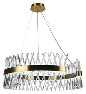 LED Stmievateľný luster na lanku LED/175W/230V 3000-6500K zlatá + diaľkové ovládanie