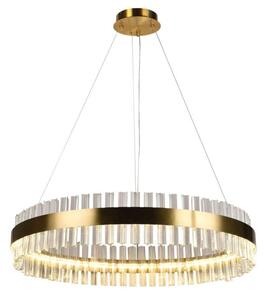 LED Stmievateľný krištáľový luster na lanku LED/55W/230V + diaľkové ovládanie