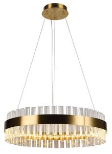 LED Stmievateľný krištáľový luster na lanku LED/40W/230V + diaľkové ovládanie