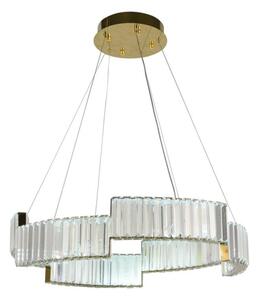 LED Stmievateľný luster na lanku LED/40W/230V 3000-6500K zlatá + diaľkové ovládanie