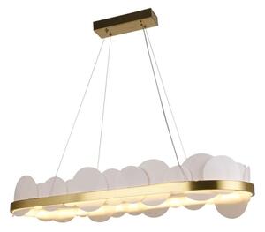 LED Stmievateľný luster na lanku LED/50W/230V 3000-6500K zlatá + diaľkové ovládanie
