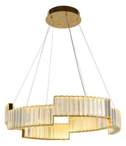 LED Stmievateľný luster na lanku LED/40W/230V 3000-6500K zlatá + diaľkové ovládanie