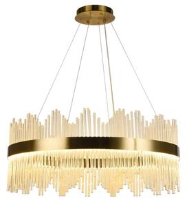 LED Stmievateľný luster na lanku LED/110W/230V 3000-6500K zlatá + diaľkové ovládanie