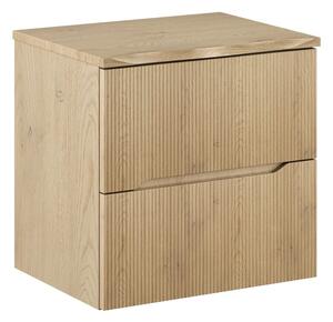 Comad Závesná skrinka pod umývadlo Nordic Nature s doskou 60 cm dub cremona