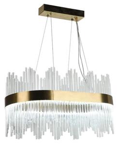 LED Stmievateľný krištáľový luster na lanku LED/70W/230V + diaľkové ovládanie