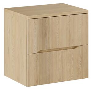 Comad Závesná skrinka pod umývadlo Nordic s doskou 60 cm dub cremona