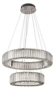 LED Stmievateľný luster na lanku LED/65W/230V 3000-6500K chróm + diaľkové ovládanie