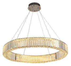 LED Stmievateľný luster na lanku LED/50W/230V 3000-6500K chróm + diaľkové ovládanie