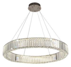 LED Stmievateľný luster na lanku LED/50W/230V 3000-6500K chróm + diaľkové ovládanie