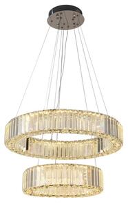 LED Stmievateľný luster na lanku LED/65W/230V 3000-6500K chróm + diaľkové ovládanie