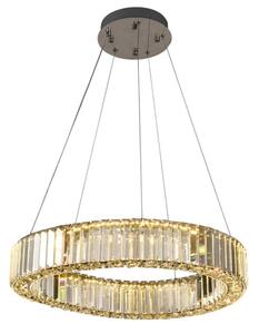 LED Stmievateľný luster na lanku LED/40W/230V 3000-6500K chróm + diaľkové ovládanie
