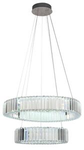 LED Stmievateľný luster na lanku LED/65W/230V 3000-6500K chróm + diaľkové ovládanie