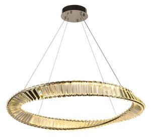 LED Stmievateľný krištáľový luster na lanku LED/50W/230V + diaľkové ovládanie