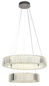 LED Stmievateľný luster na lanku LED/65W/230V 3000-6500K chróm + diaľkové ovládanie