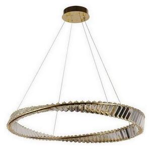 LED Stmievateľný krištáľový luster na lanku LED/50W/230V + diaľkové ovládanie