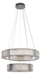 LED Stmievateľný luster na lanku LED/65W/230V 3000-6500K chróm + diaľkové ovládanie