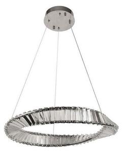 LED Stmievateľný krištáľový luster na lanku LED/40W/230V + diaľkové ovládanie