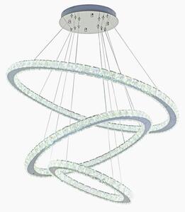 LED Stmievateľný luster na lanku LED/210W/230V 3000-6500K strieborná + DO