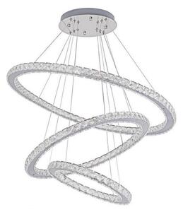 LED Stmievateľný luster na lanku LED/210W/230V 3000-6500K strieborná + DO