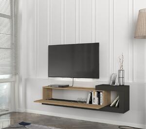 VELIERO moderný TV stolík, sapphire / antracit