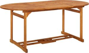 Maison Exclusive - Záhradný jedálenský stôl 180x90x75 cm masívne akáciové drevo