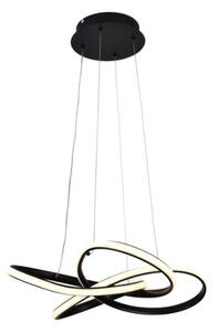 LED Stmievateľný luster na lanku LED/40W/230V 3000-6500K čierna + diaľkové ovládanie