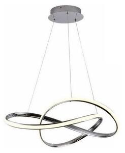 LED Stmievateľný luster na lanku LED/70W/230V 3000-6500K chróm + diaľkové ovládanie
