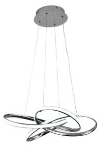 LED Stmievateľný luster na lanku LED/65W/230V 3000-6500K šedá + diaľkové ovládanie