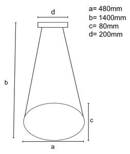 LED Stmievateľný luster na lanku LED/65W/230V 3000-6500K šedá + diaľkové ovládanie