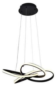 LED Stmievateľný luster na lanku LED/40W/230V 3000-6500K čierna + diaľkové ovládanie