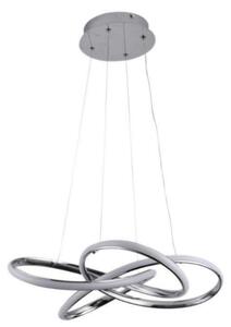 LED Stmievateľný luster na lanku LED/65W/230V 3000-6500K šedá + diaľkové ovládanie