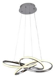 LED Stmievateľný luster na lanku LED/65W/230V 3000-6500K šedá + diaľkové ovládanie