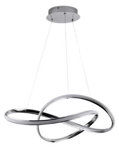 LED Stmievateľný luster na lanku LED/70W/230V 3000-6500K chróm + diaľkové ovládanie