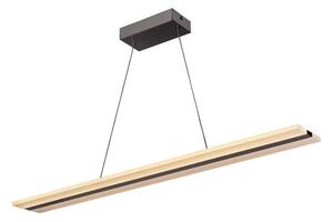 LED Stmievateľný luster na lanku LED/40W/230V 3000-6500K chróm + diaľkové ovládanie