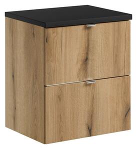 Comad Závesná skrinka pod umývadlo Nova Oak s doskou 50 cm dub coast evoke