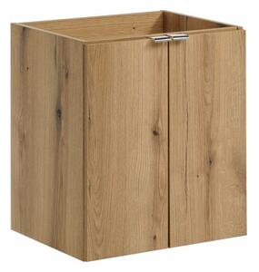 Comad Závesná skrinka pod umývadlo Nova Oak s doskou 50 cm dub evoke/biela