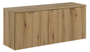 Comad Závesná skrinka pod umývadlo Nova Oak s doskou 140 cm dub evoke