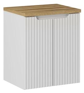 Comad Závesná skrinka pod umývadlo Nova White II s doskou 50 cm biela/dub evoke