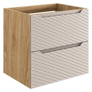 Comad Závesná skrinka pod umývadlo Ocean 60 cm dub olejovaný/béžová