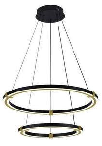 LED Stmievateľný luster na lanku LED/130W/230V 3000-6500K + diaľkové ovládanie