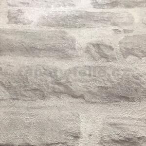 Vliesové tapety na stenu IMPOL 35580-4 Wood and Stone 2, ukladaný kameň sivý, rozmer 10,05 m x 0,53 m, A.S.Création