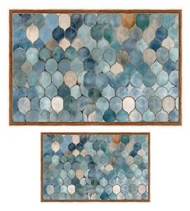 Modré kúpeľňové predložky v súprave 2 ks 60x100 cm – Foutastic